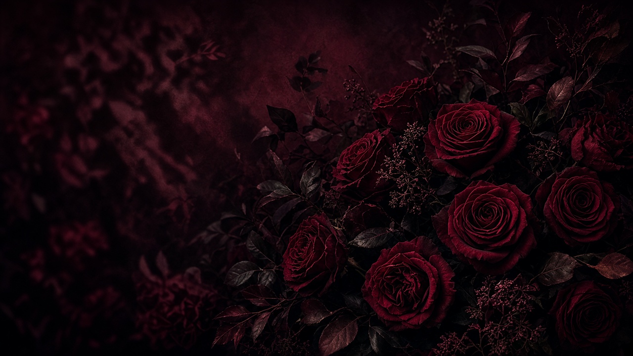Rosas vermelhas em atmosfera romântica para casamento e eventos